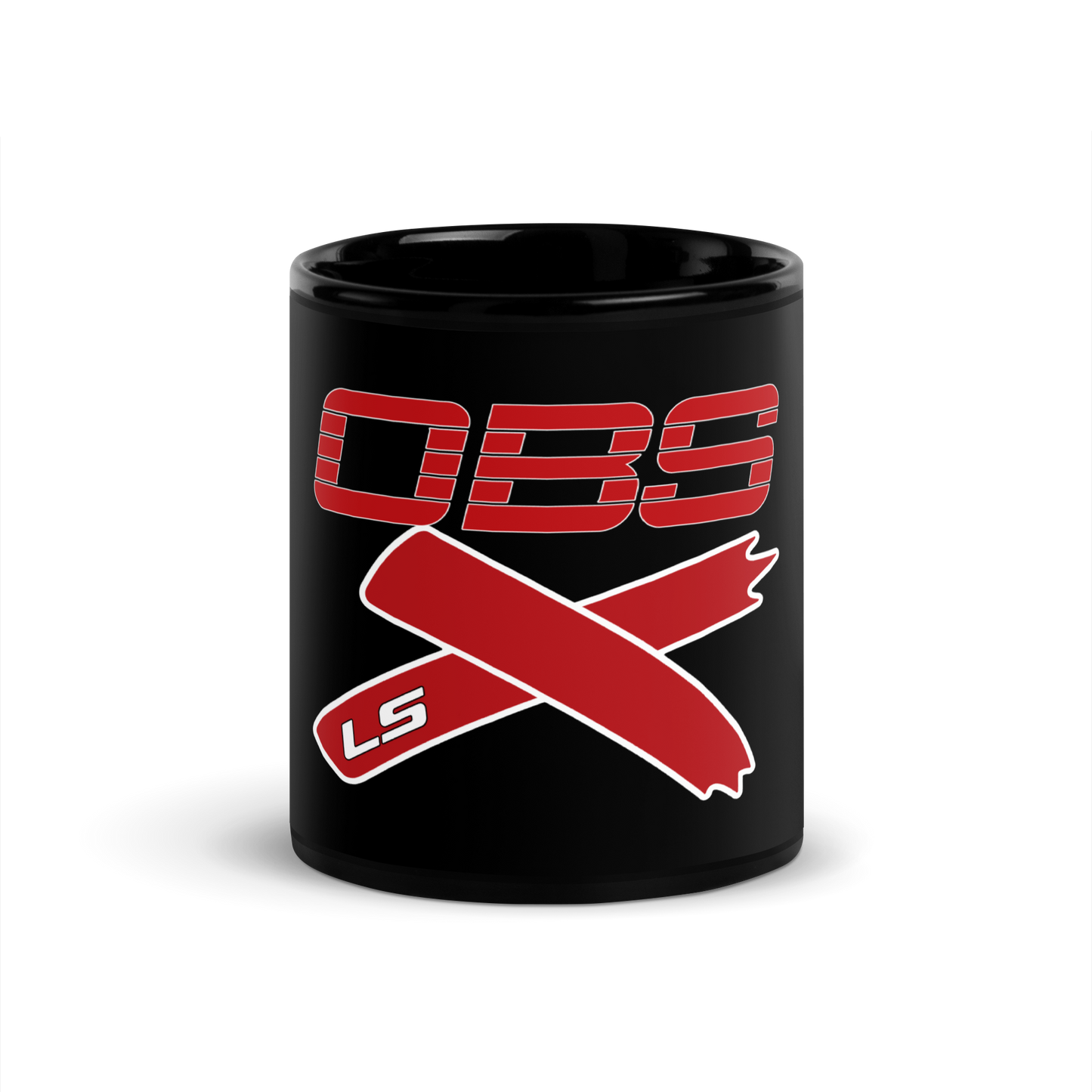 OBS LSX Chevy, GMC Black Glossy Mug