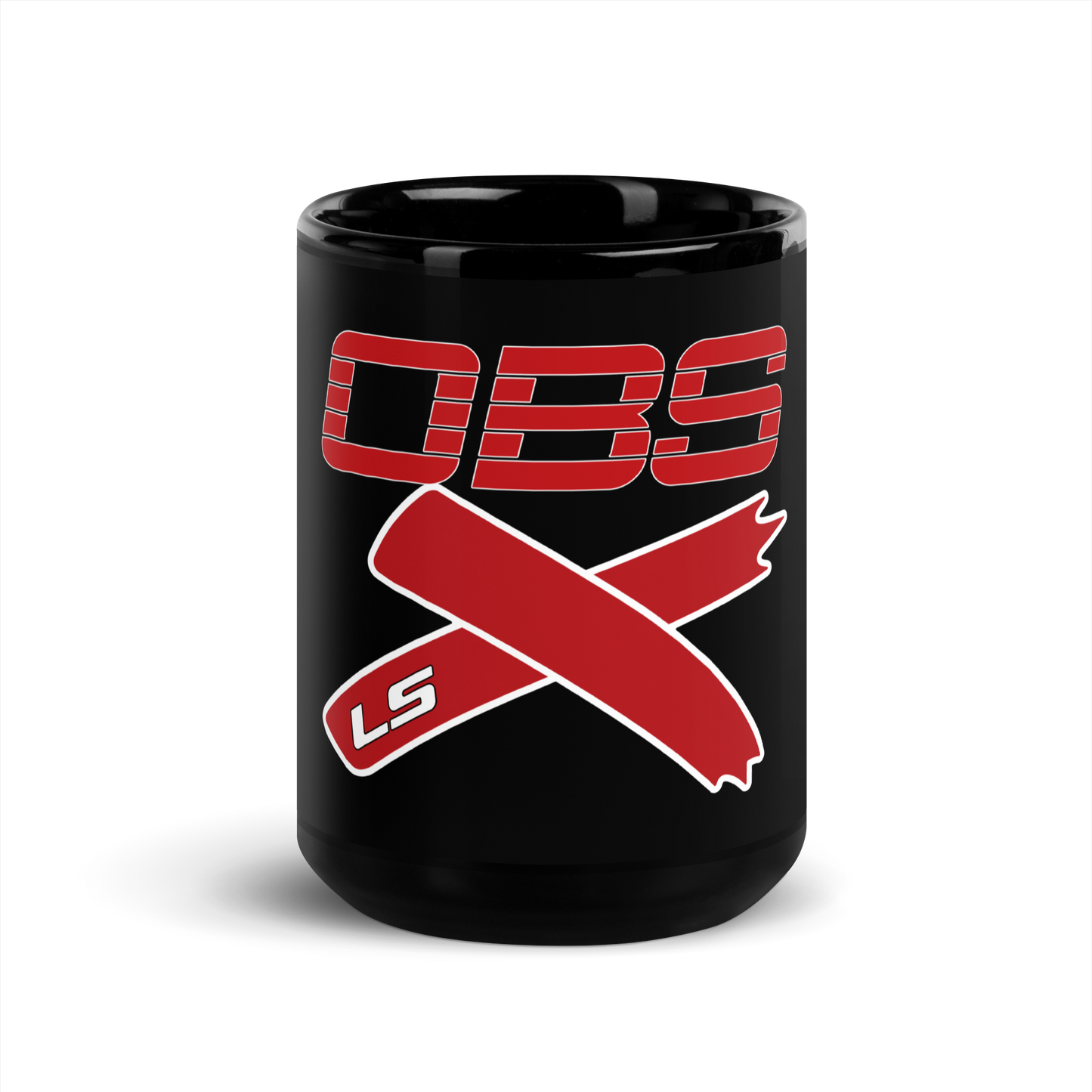 OBS LSX Chevy, GMC Black Glossy Mug