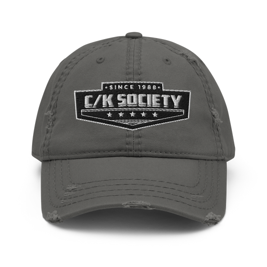 C/K Society Grey Distressed Dad Hat