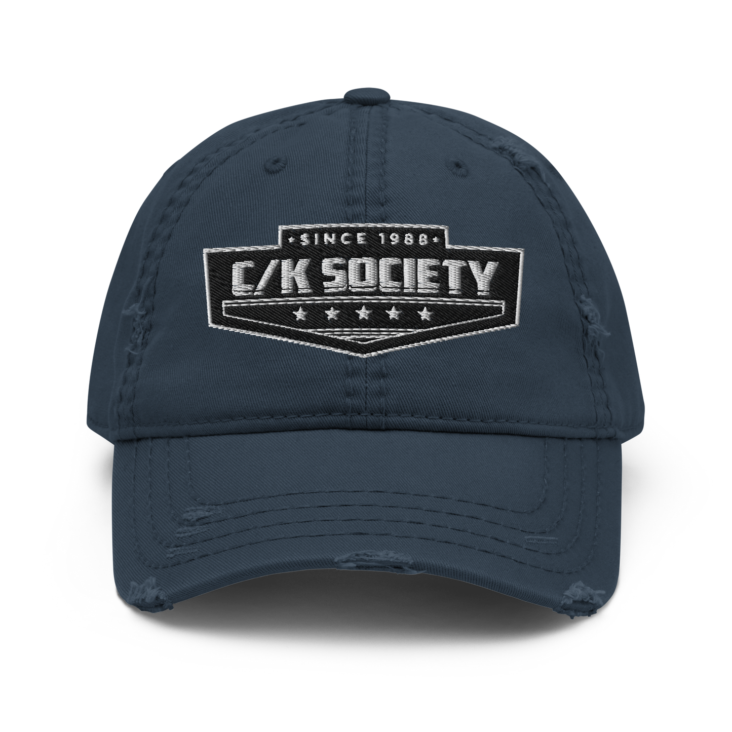 C/K Society Navy Distressed Dad Hat