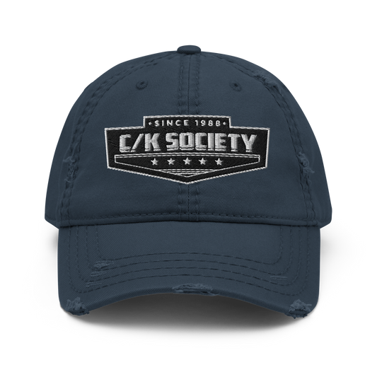 C/K Society Navy Distressed Dad Hat