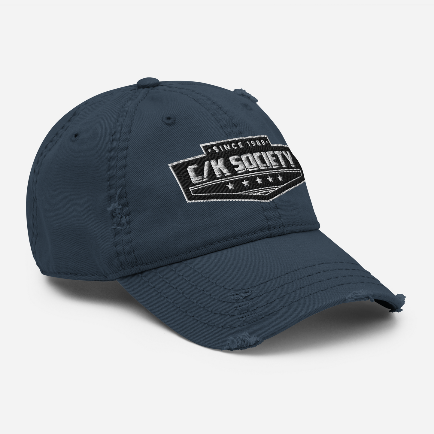 C/K Society Navy Distressed Dad Hat