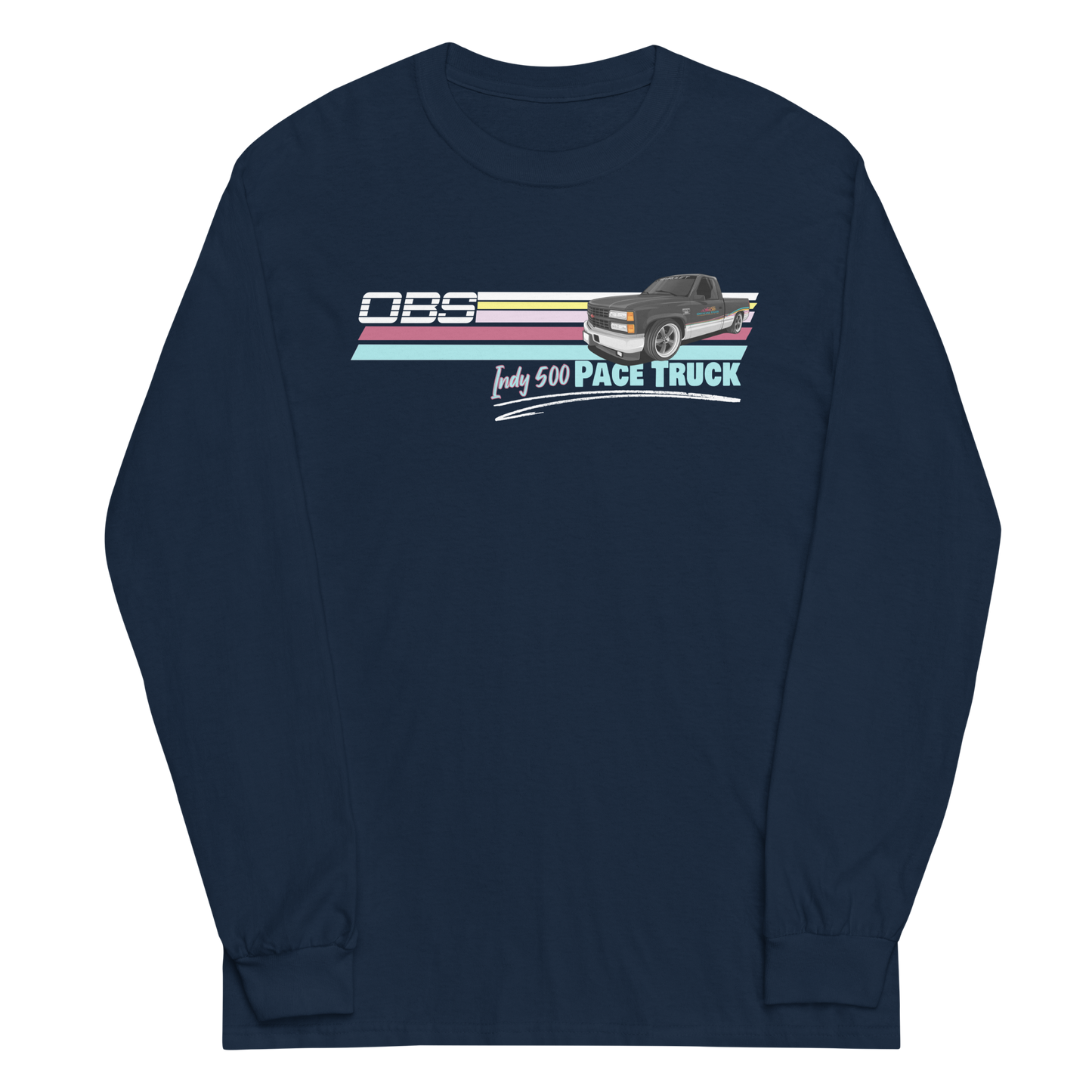 OBS Chevrolet 1993 Indy 500 Pace Truck Men’s Long Sleeve Shirt