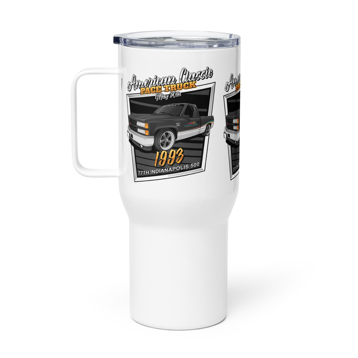 OBS Chevrolet 1993 C1500 Indianapolis 500 Pace Truck Travel mug with a handle