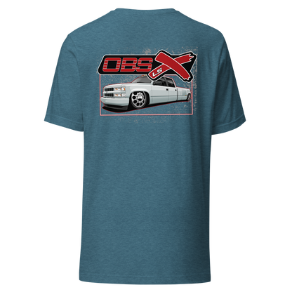 OBS LSX Chevy, GMC Lowered Crew Cab Dually Short-Sleeve Unisex T-shirt