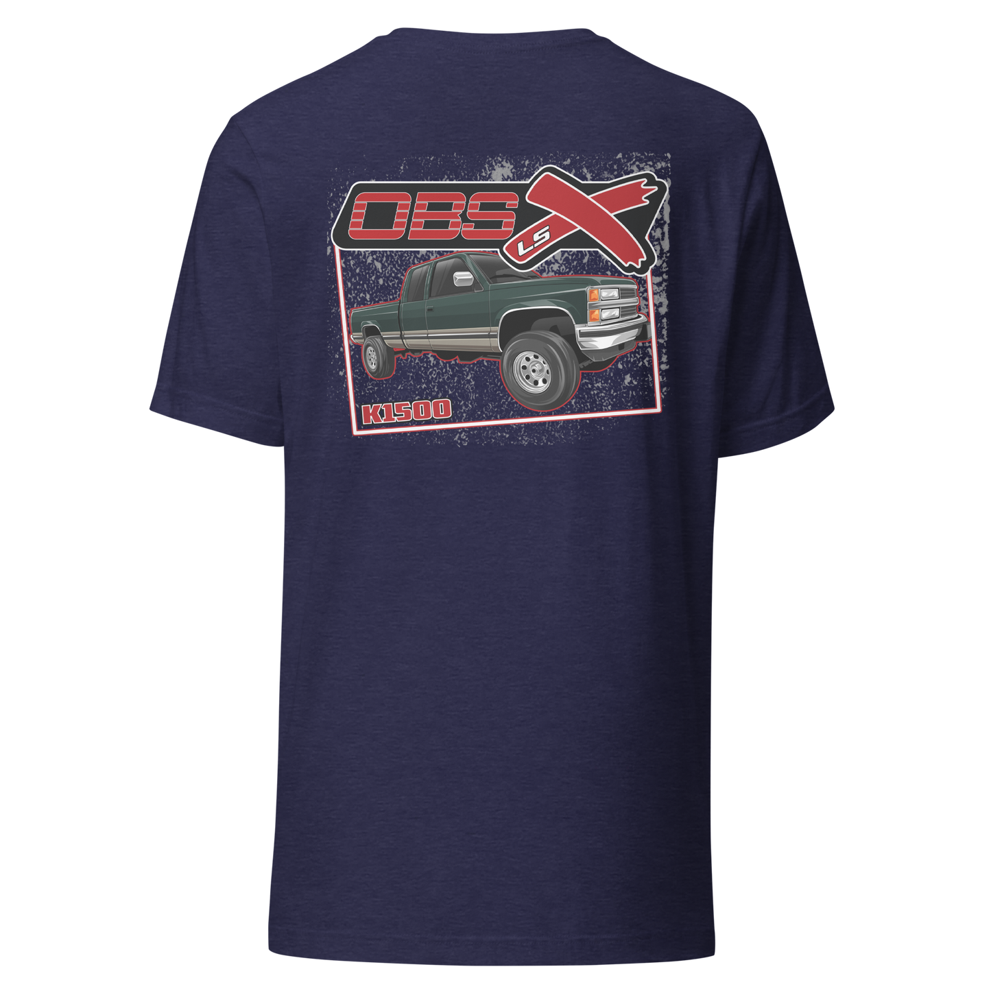 OBS LSX Chevy, GMC K1500 Green Extended Cab 4x4 Short-Sleeve Unisex T-shirt
