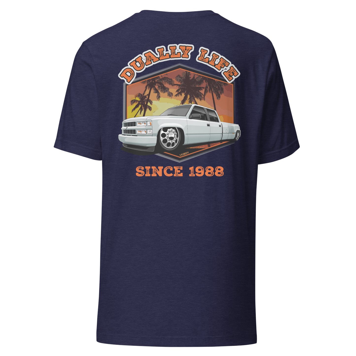 C/K Society OBS Chevy, GMC Lowered Crew Cab Dually Life Unisex T-Shirt