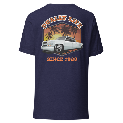 C/K Society OBS Chevy, GMC Lowered Crew Cab Dually Life Unisex T-Shirt