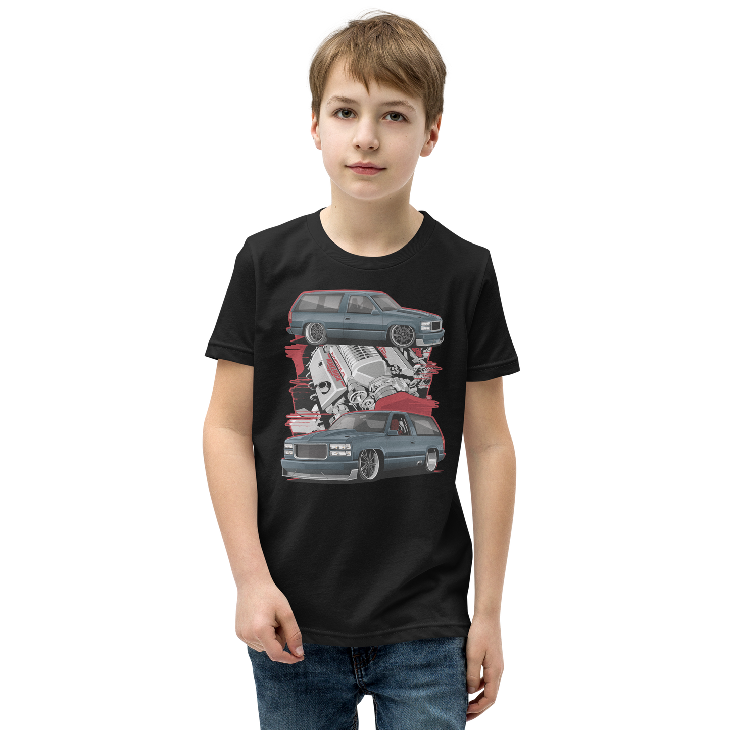 C/K Society Maverick Lowered 2-Door OBS Chevrolet Tahoe Short-Sleeve Signature Series Kids/Youth Short Sleeve T-Shirt