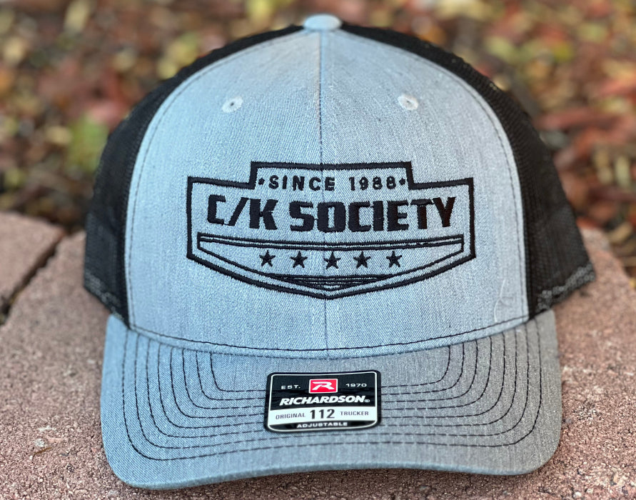 C/K Society Chevrolet, GMC Grey/Black Richardson 112 Trucker Hat