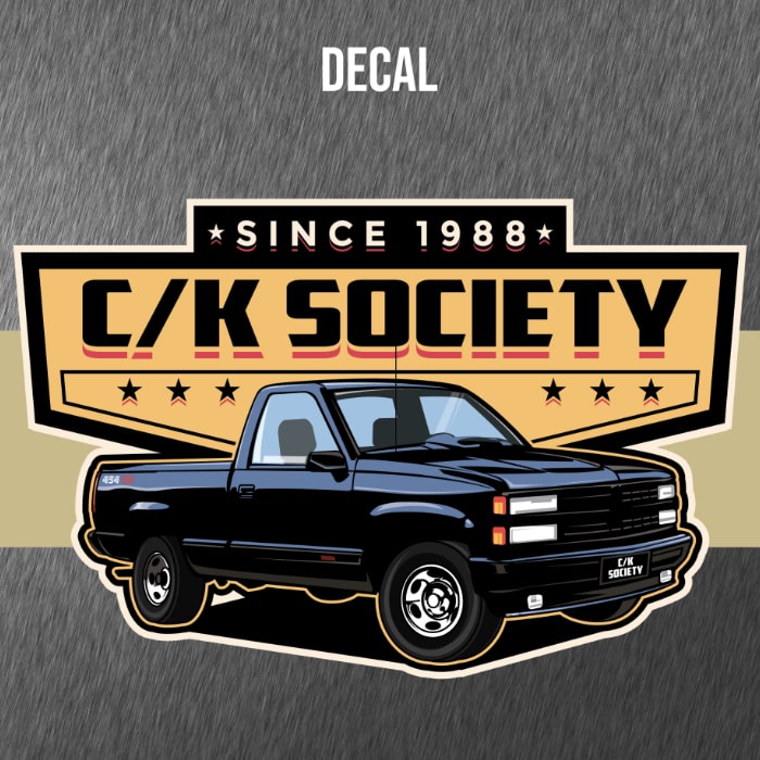 C/K Society Chevrolet 454 SS Decal_Black