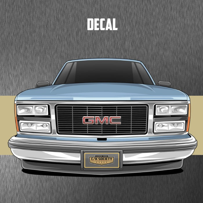 C/K Society Vintage GMC Front End Decal