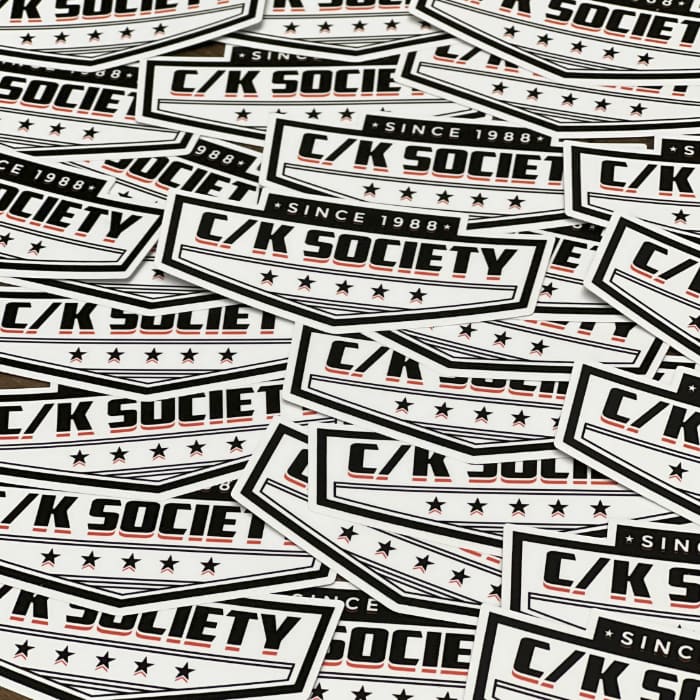 C/K Society Chevrolet | GMC Main Logo Decal White / Black