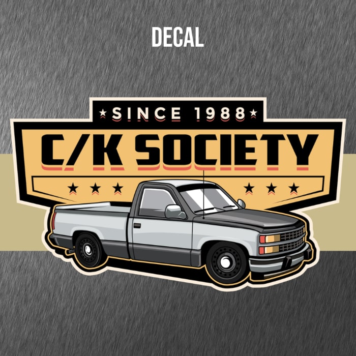 C/K Society RCSB Lowered Two-Tone Chevrolet | GMC Decal