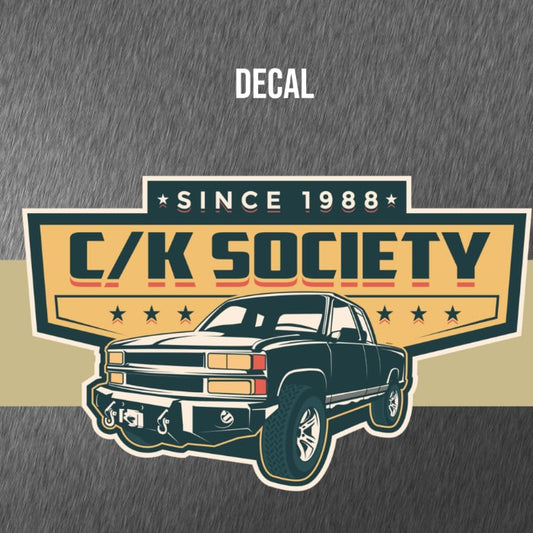 C/K Society Chevrolet, GMC Extended Cab 4×4 K1500 Pickup Decal