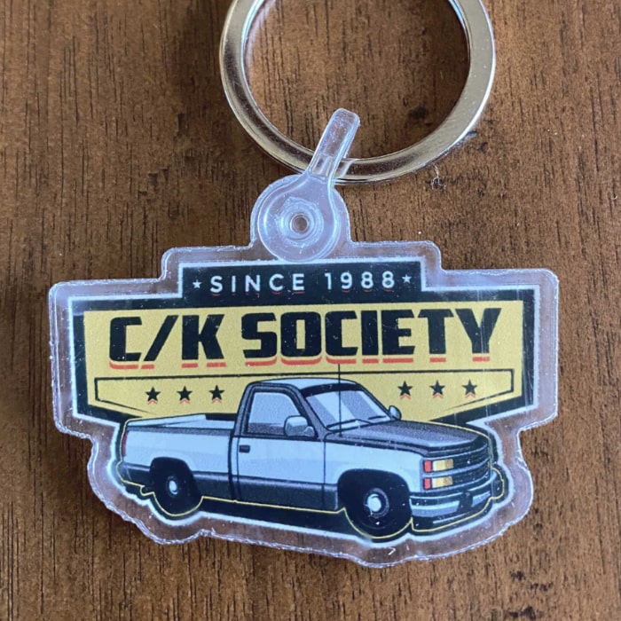 C/K Society Chevrolet, GMC RCSB Logo Keychain