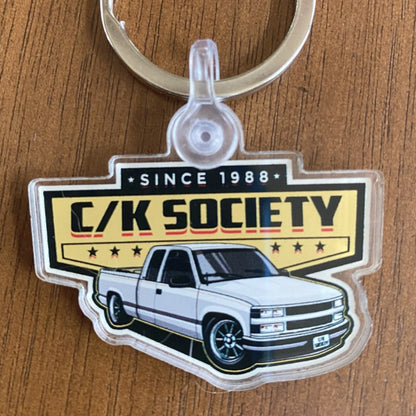 C/K Society OBS Lowered Extended Cab Chevy GMC Keychain