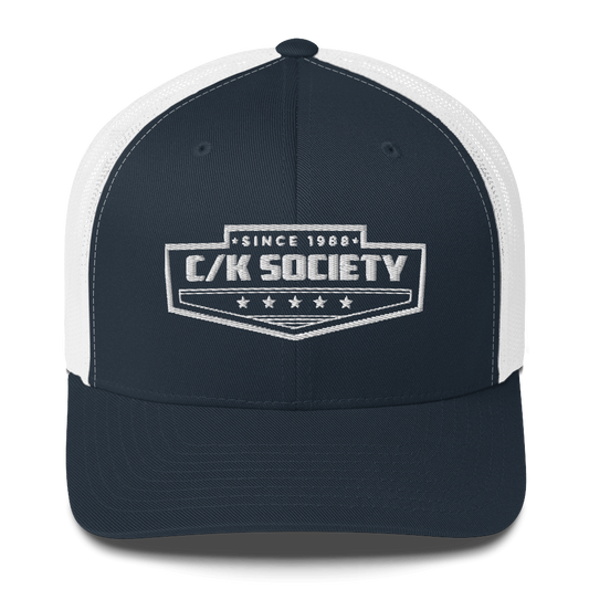 C/K Society Chevrolet, GMC Navy/White Yupoong Retro Trucker Hat
